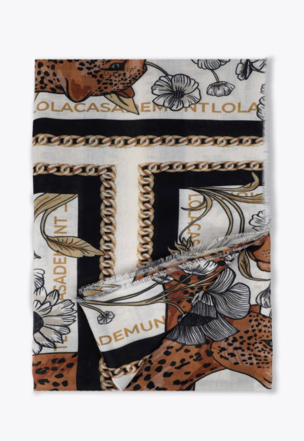 Sasha Tigers & Flowers Scarf