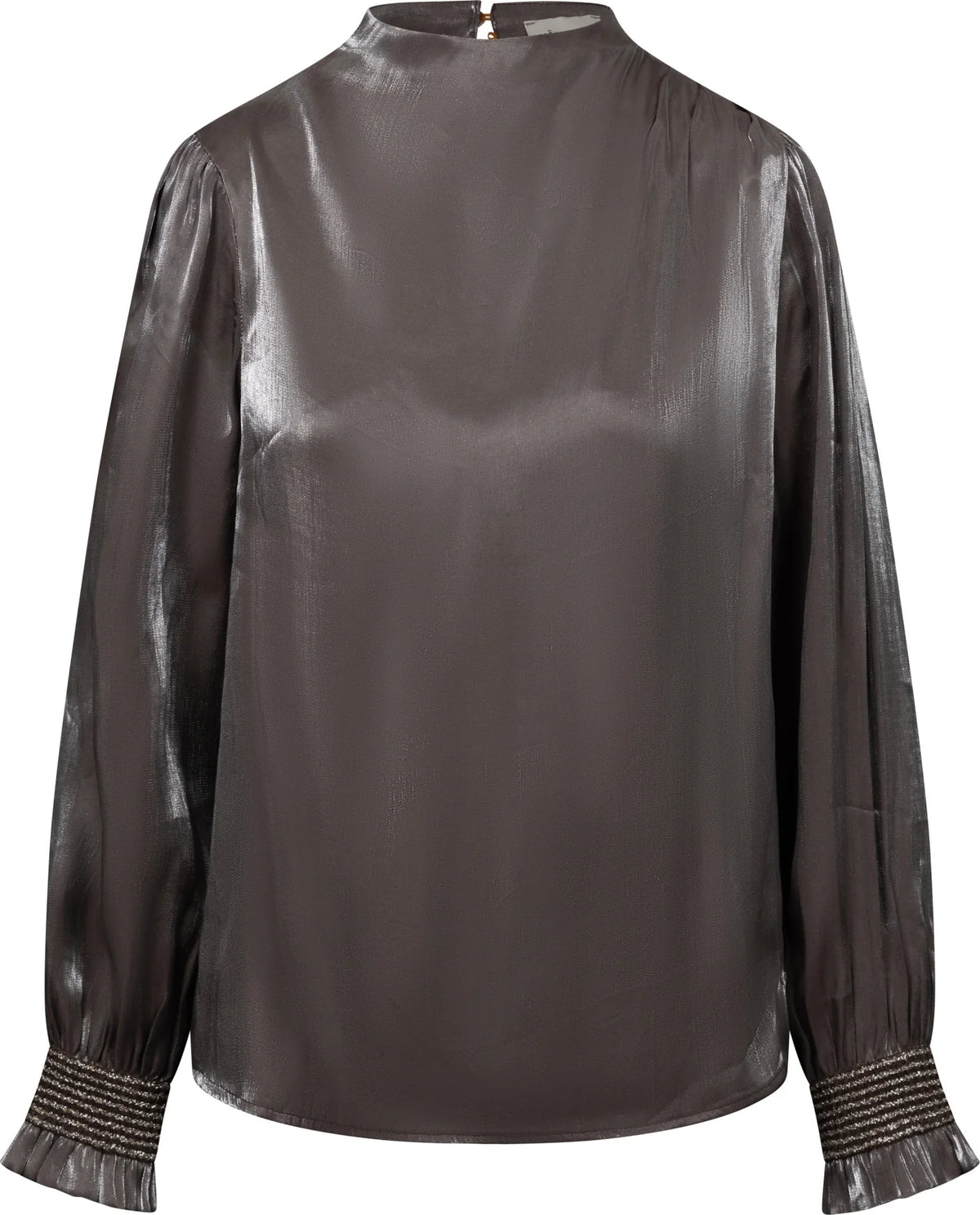 Indy Brown-Silver Shimmer Blouse