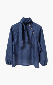 Jesper Dark Denim Blouse