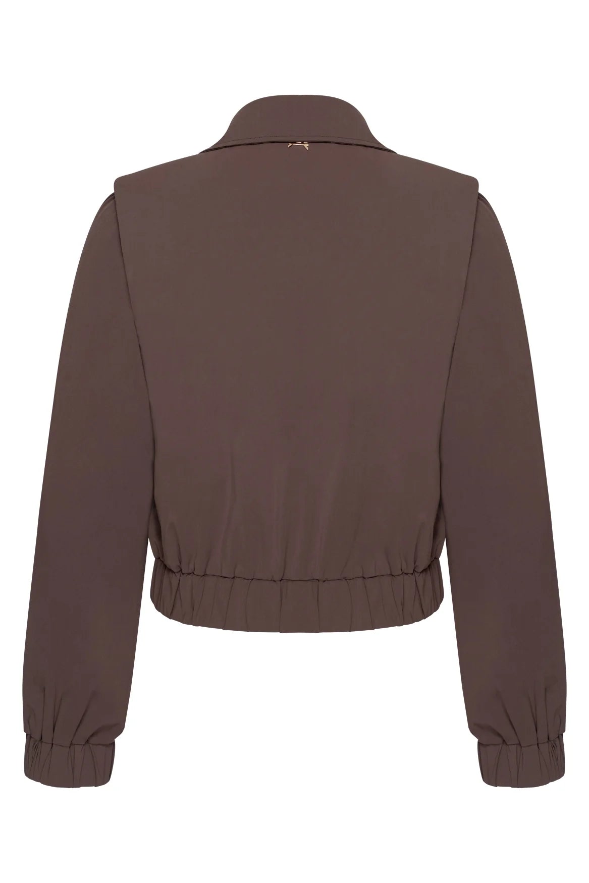 Pearl Brown Bomber Jacket