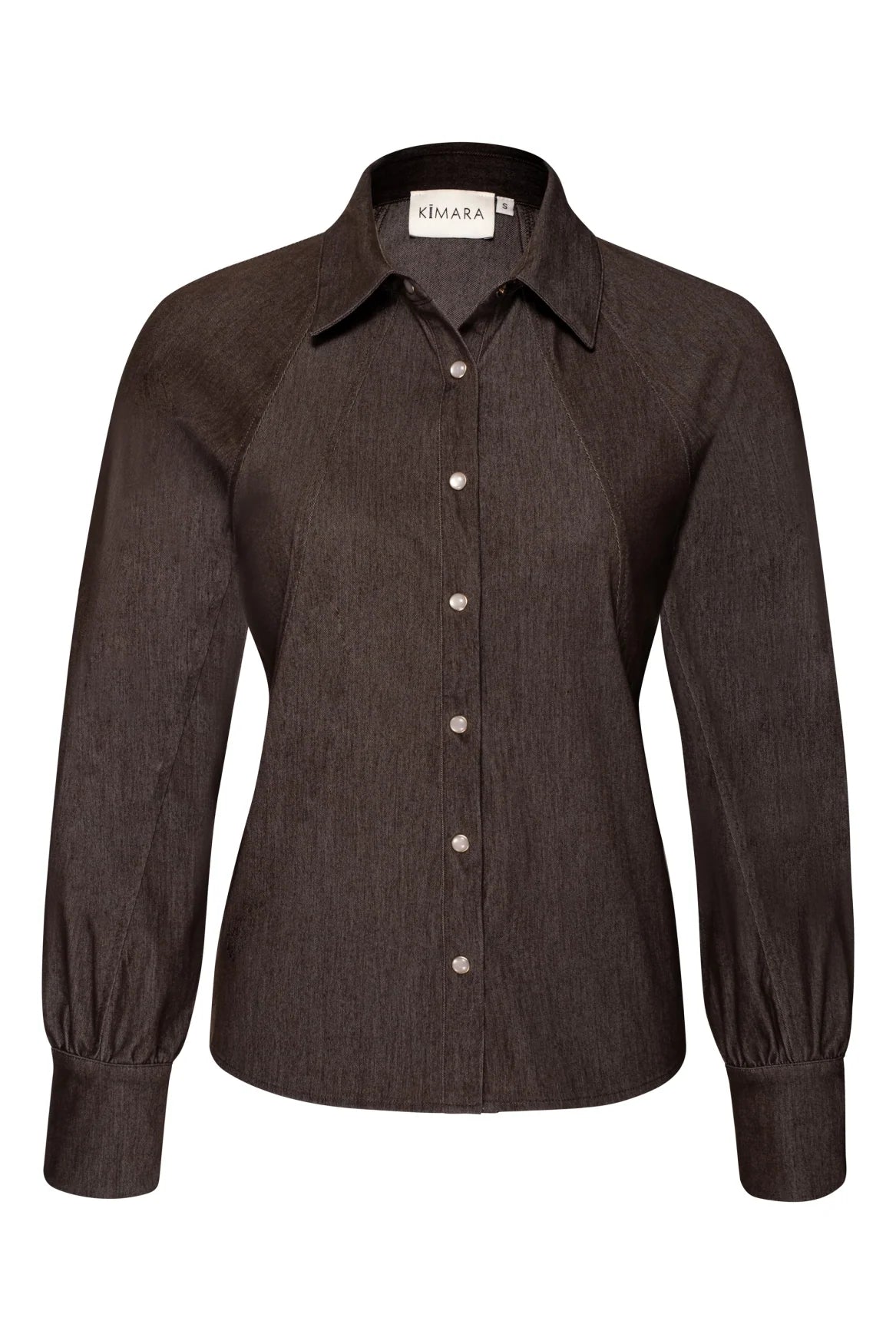 Pino Tencel Sadaer Denim Brown Blouse