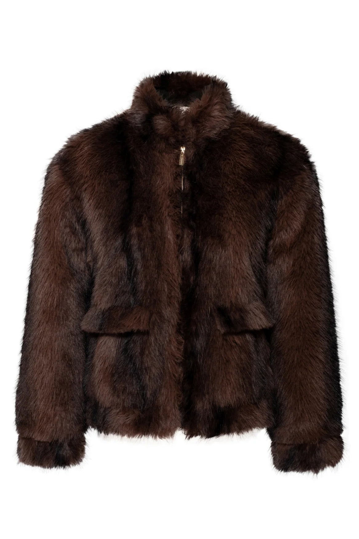 Hailey Brown Fur Jacket