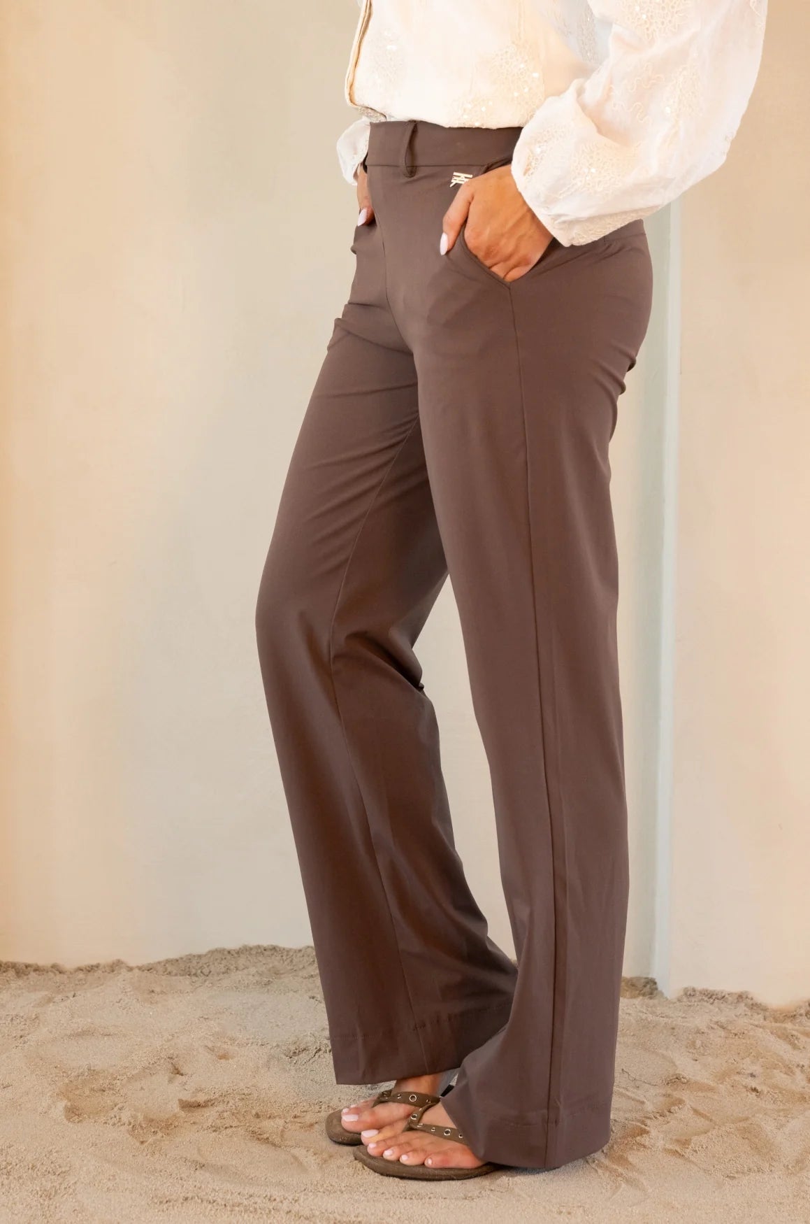 Serenity Brown Travel Trousers