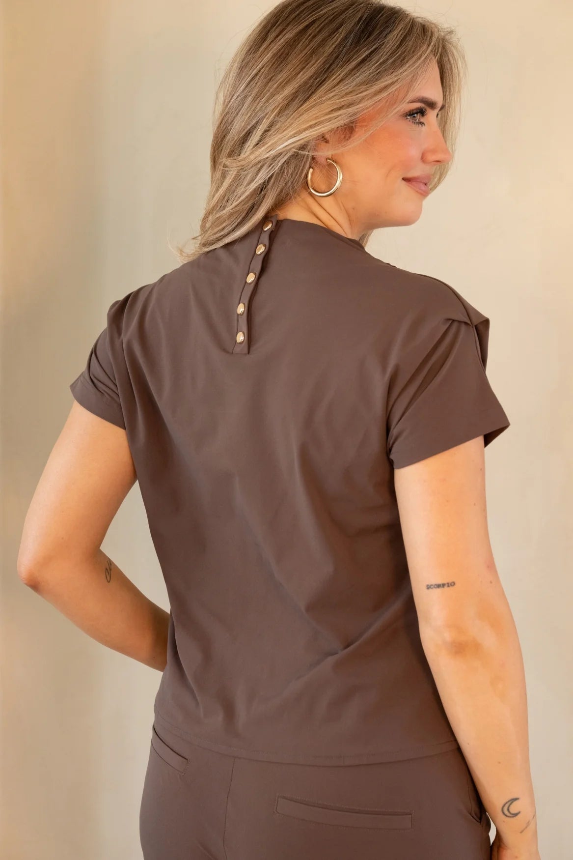 Brigit Brown Travel Top