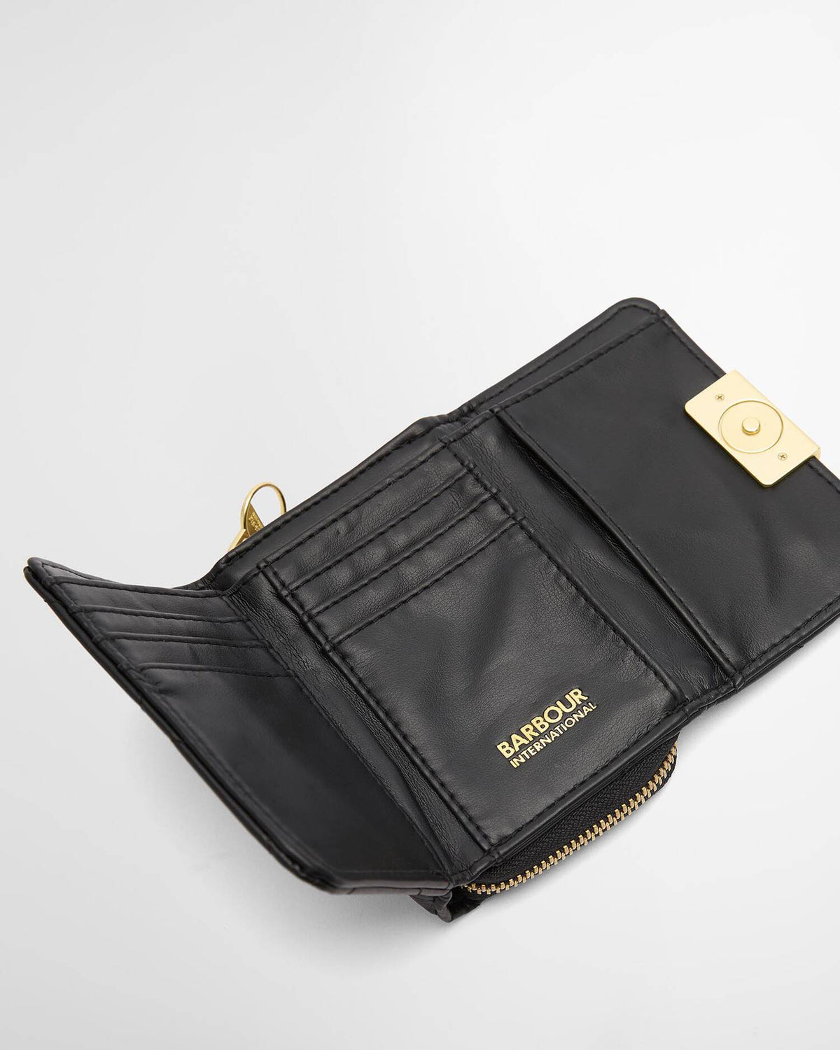 Aurora Black Tri-Fold Purse