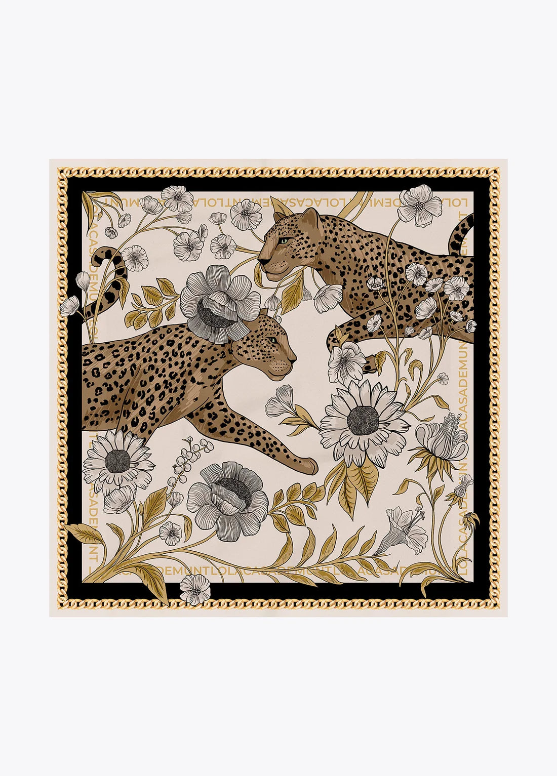 Fiore Tigers & Flowers Scarf