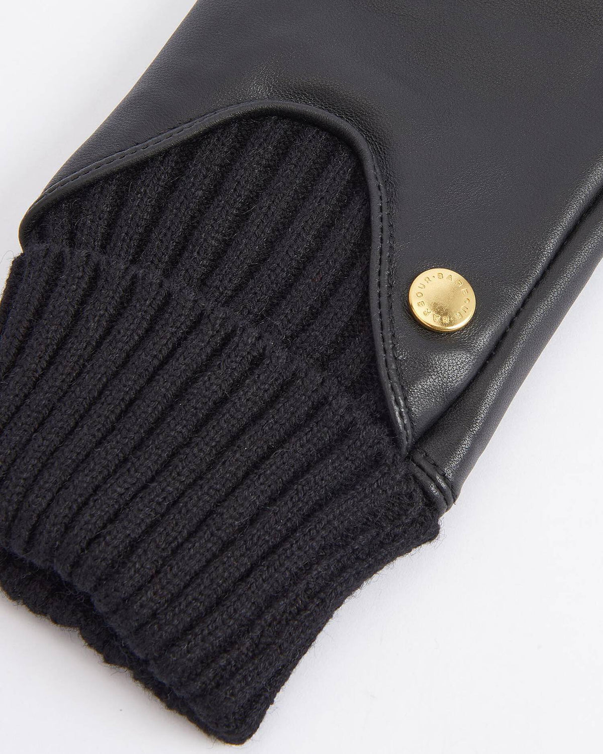 Deanna Black Leather Gloves
