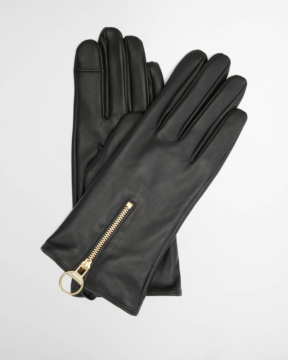 Arlene Black Leather Gloves