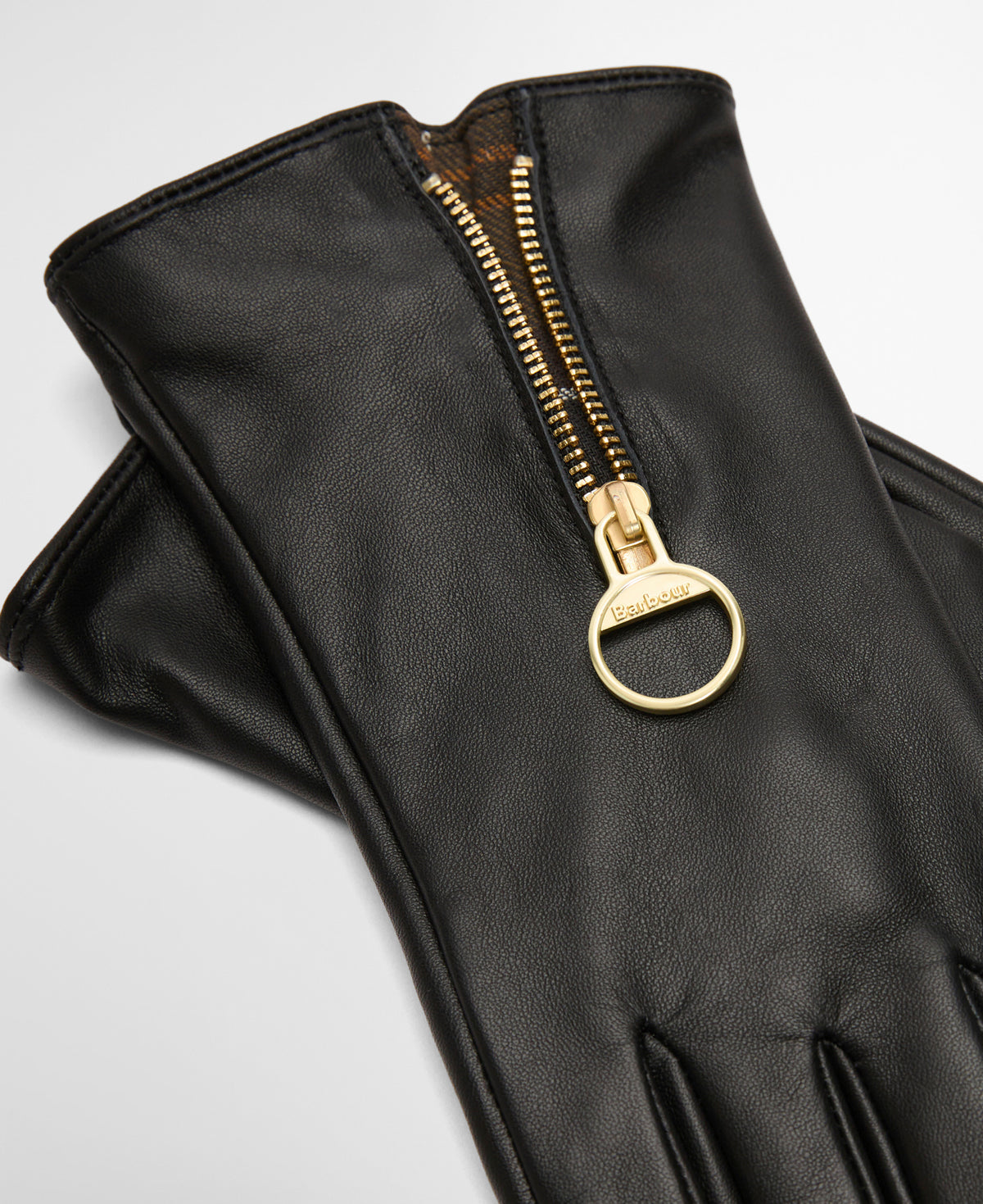 Arlene Black Leather Gloves