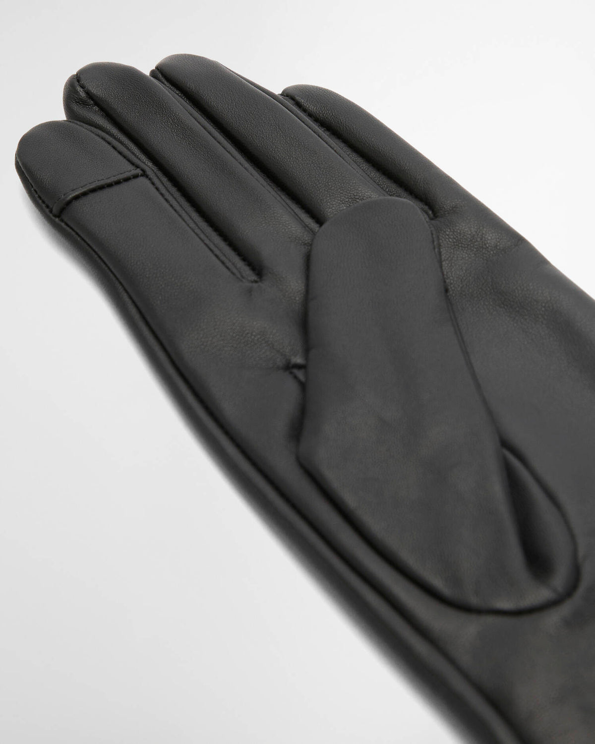 Arlene Black Leather Gloves