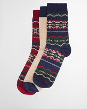 Helen Navy Barbour Sock Giftset
