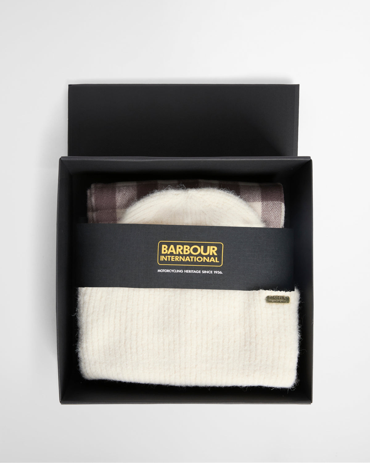 Kemora Truffle Beanie and Scarf Gift Set