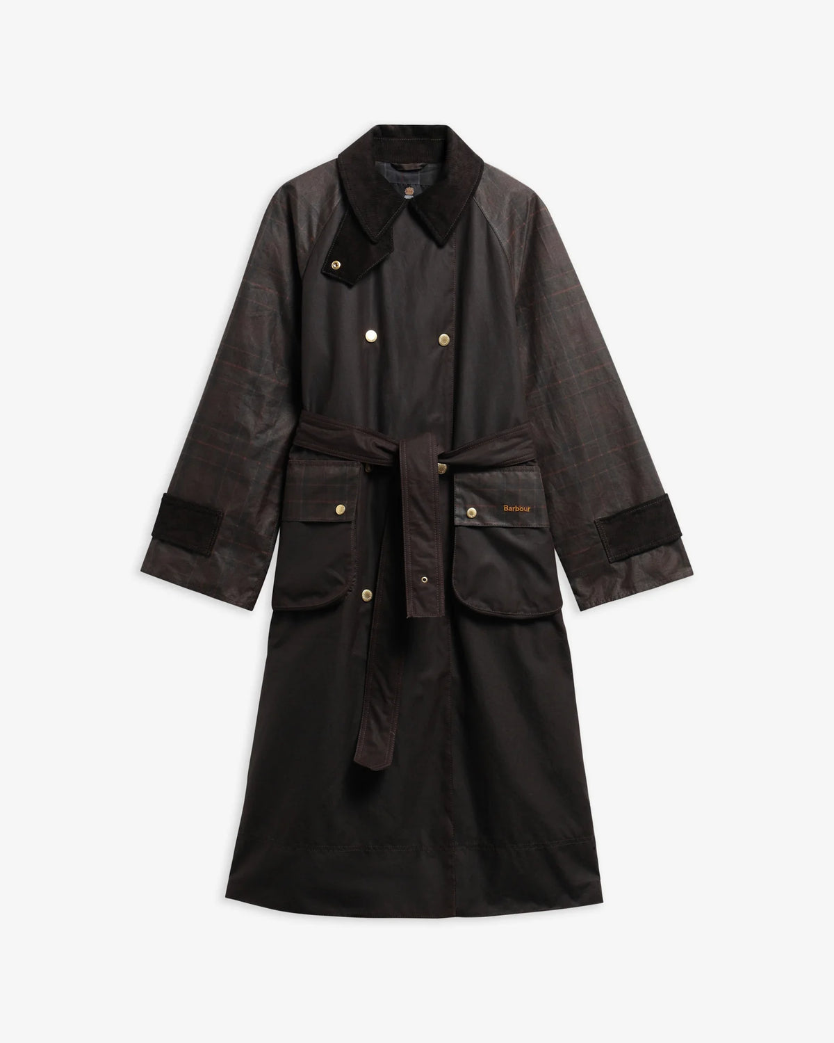 Barbour Elva Waxed Trench Coat