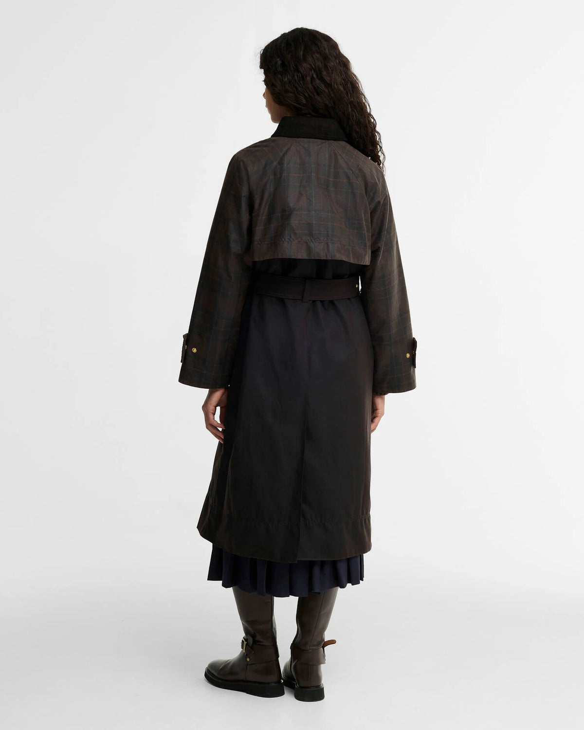 Barbour Elva Waxed Trench Coat