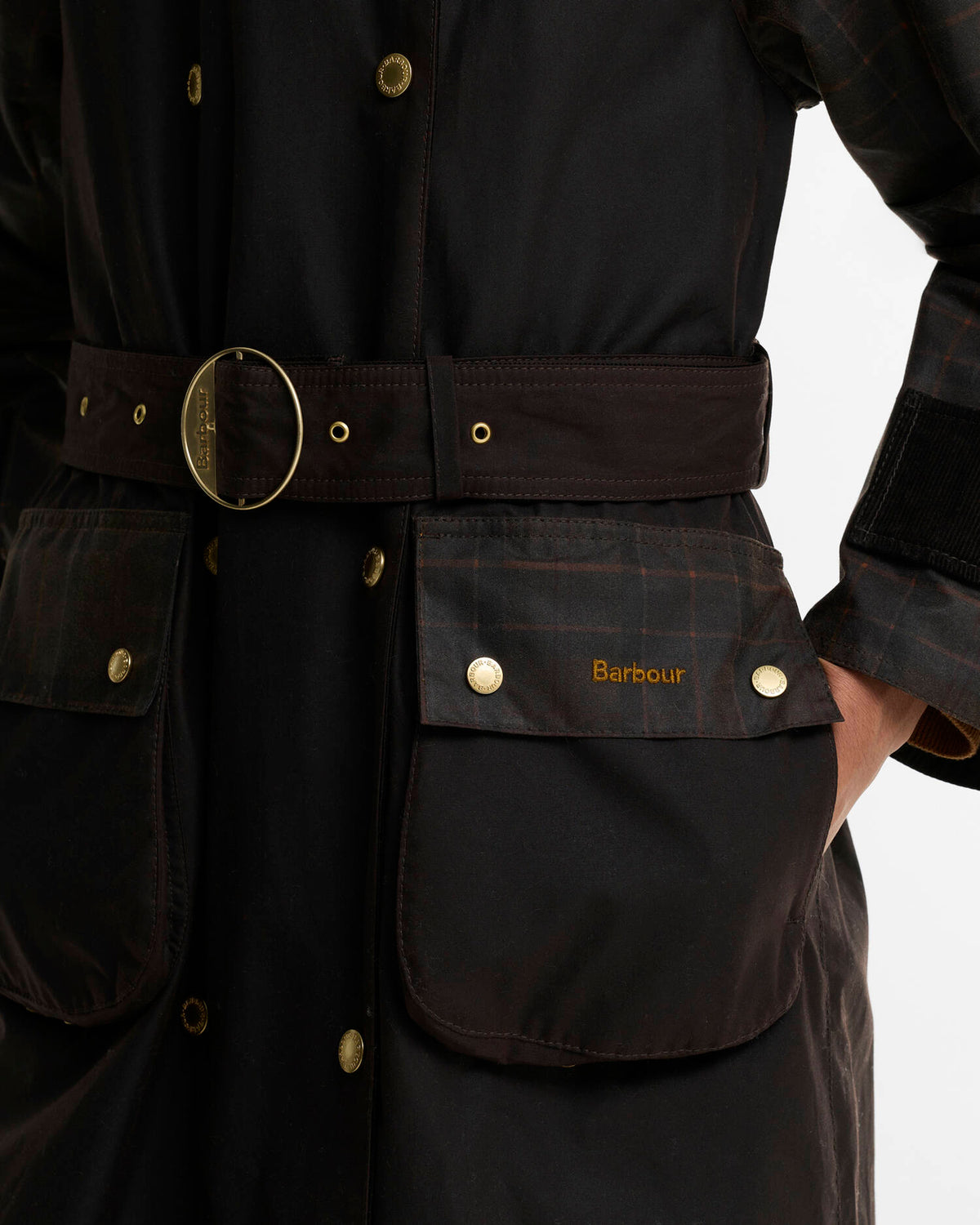 Barbour Elva Waxed Trench Coat