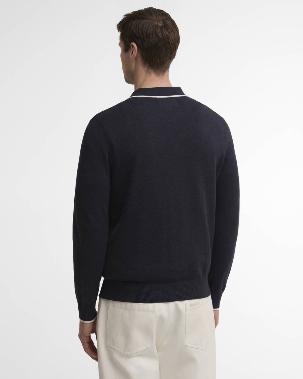 Barbour Navy Taunton Polo Shirt Sweater