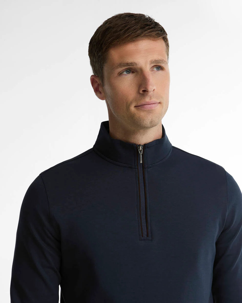 Barbour Navy Guy Half-Zip Sweatshirt
