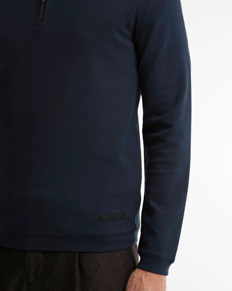 Barbour Navy Guy Half-Zip Sweatshirt