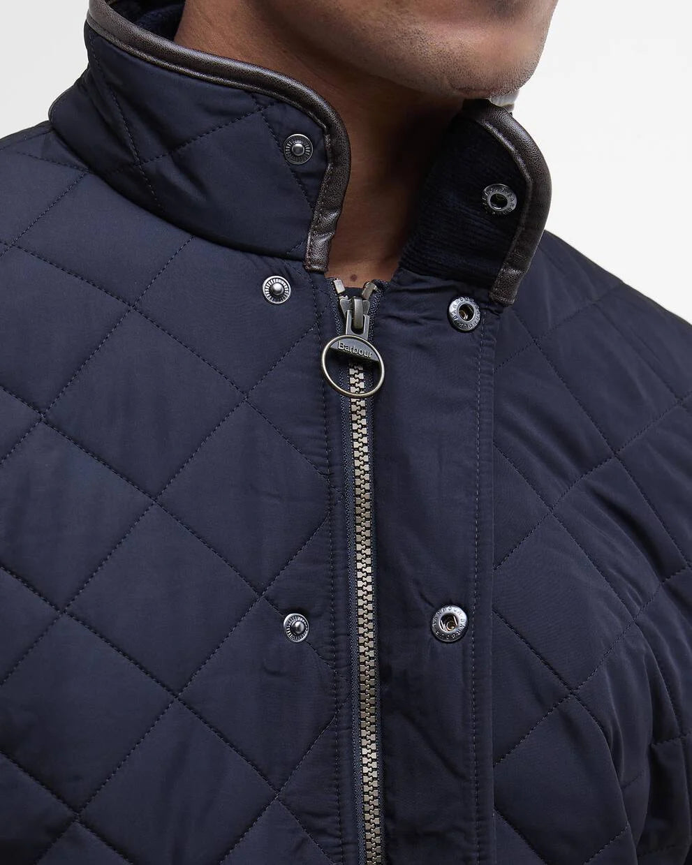 Barbour Navy Powell Quilted Jacket