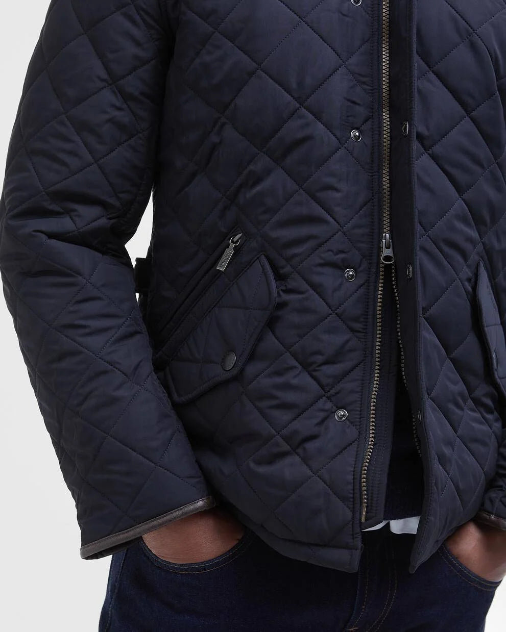 Barbour Navy Powell Quilted Jacket