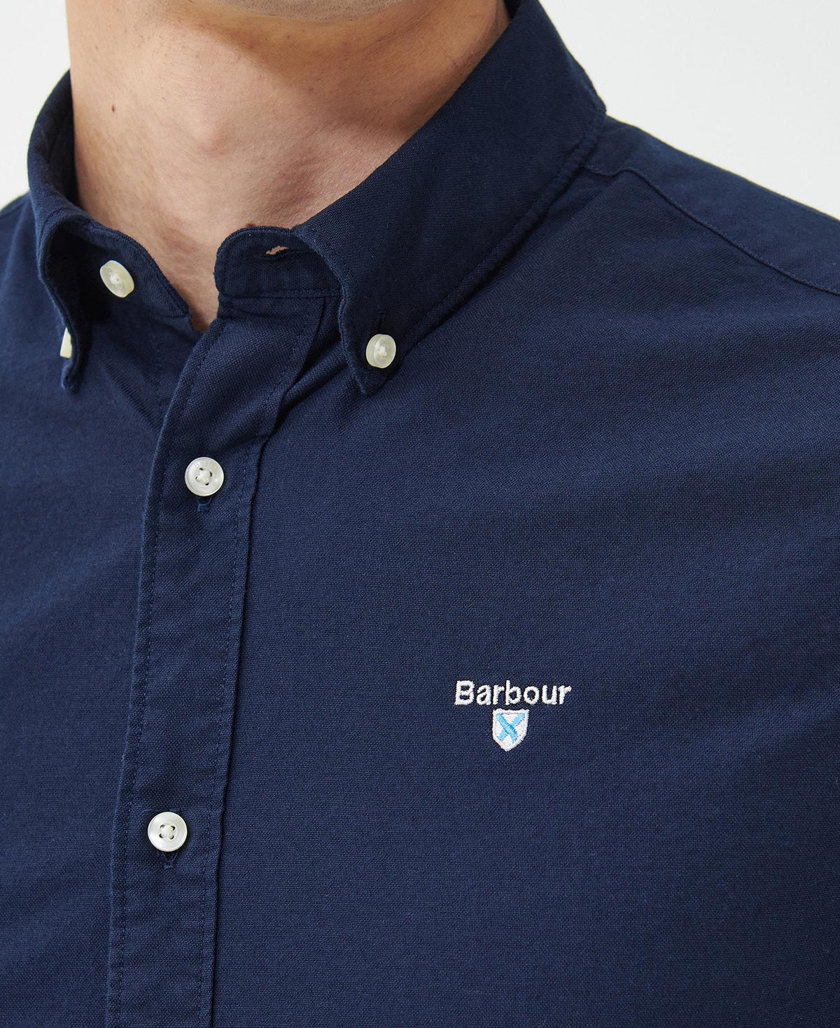 Barbour Navy Oxtown Oxford Tailored Shirt