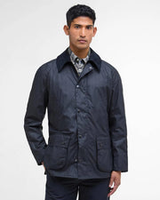 Barbour Navy Ashby Waxed Jacket