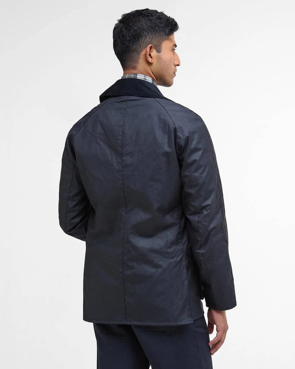 Barbour Navy Ashby Waxed Jacket