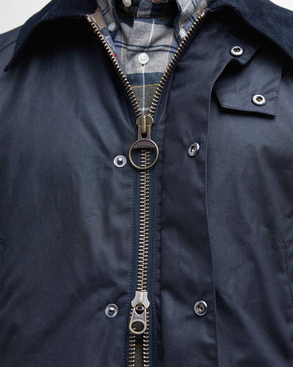 Barbour Navy Ashby Waxed Jacket