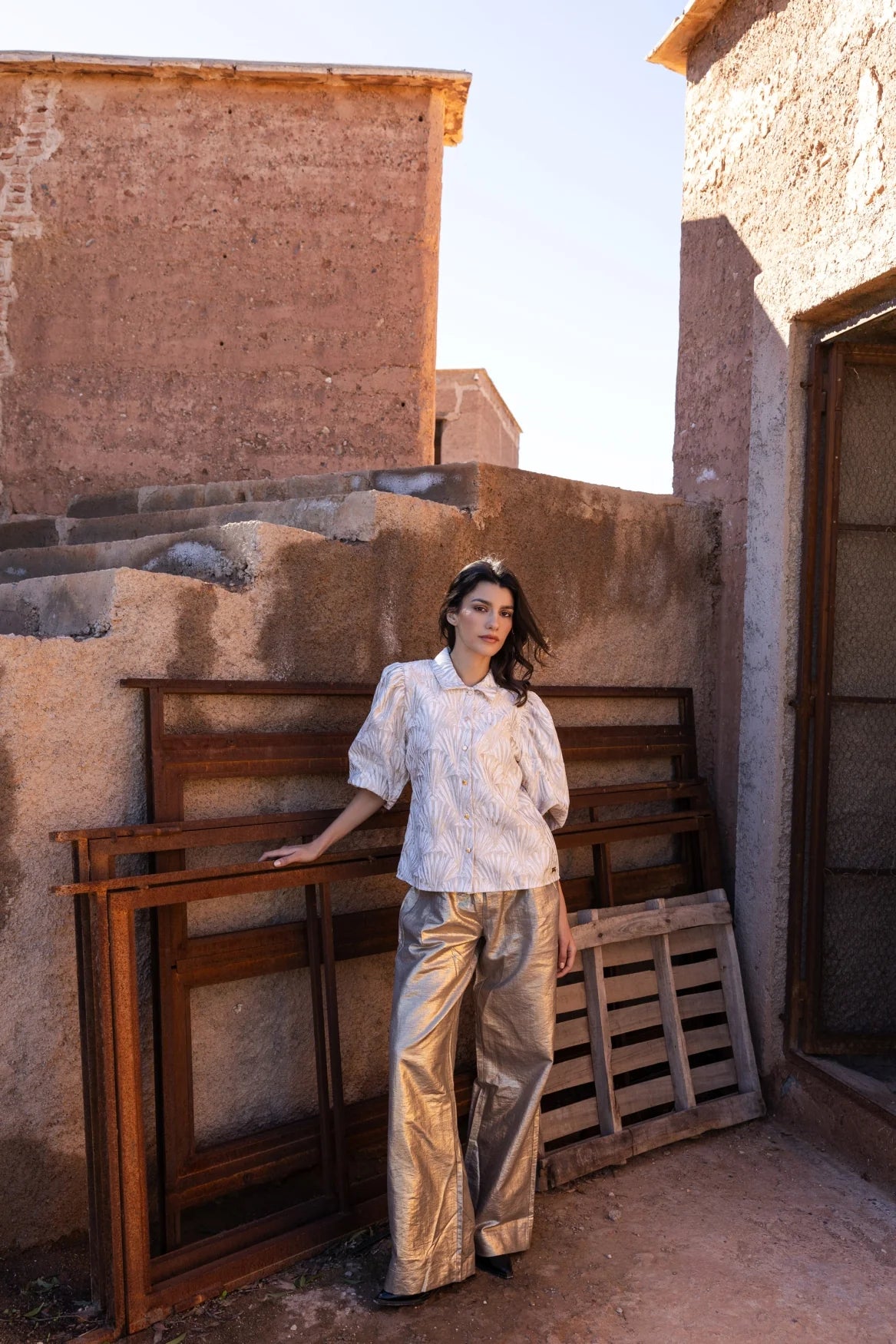 Sara Silke Gold Trousers