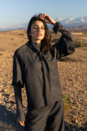 Nick Dark Grey Blouse