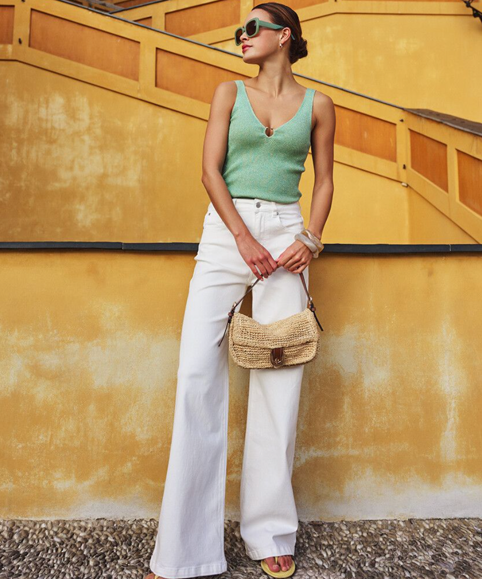 Halo White Wide Leg Jean