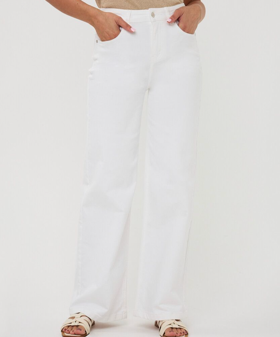 Halo White Wide Leg Jean