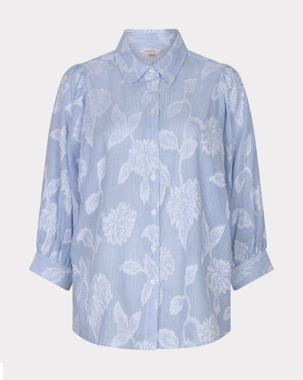 Sarah Blue Pinstripe Shirt