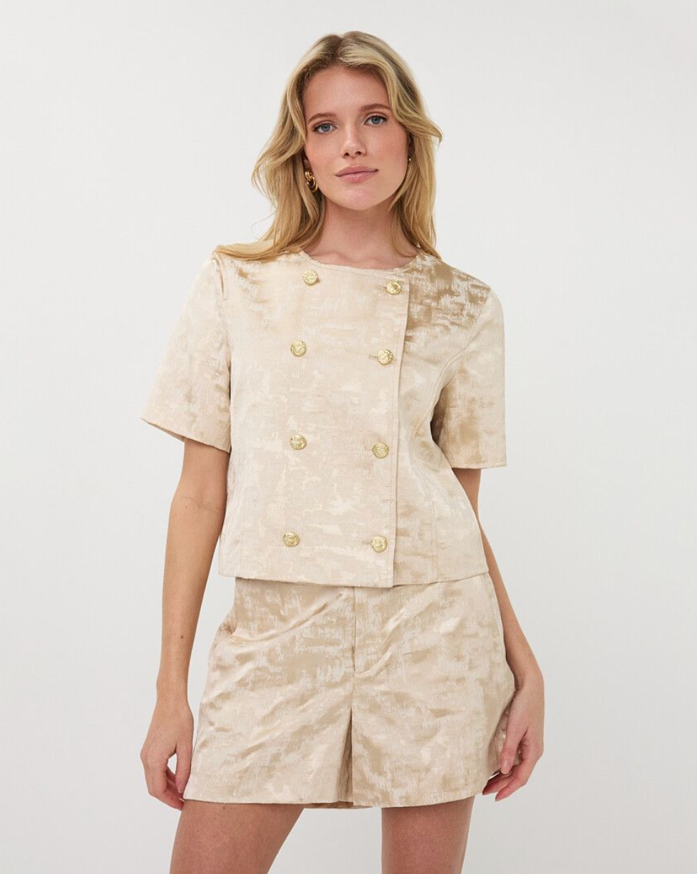 Emily Short Blazer Top