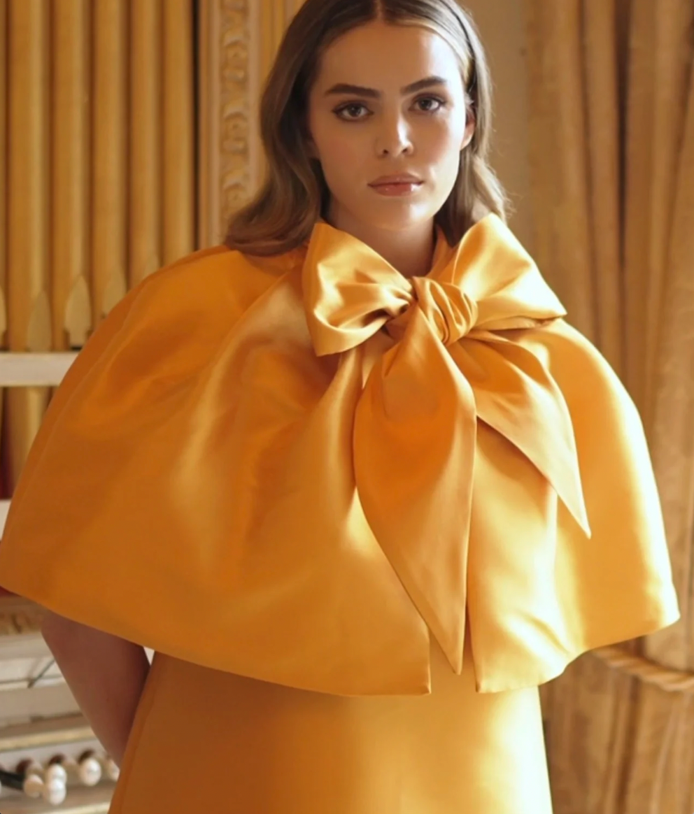 Roisin Linnane Elm Baby Tangerine Cape