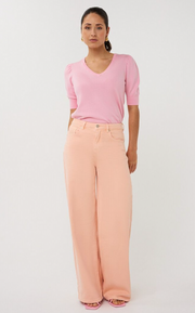 Bellini Peach Straight Leg Jean