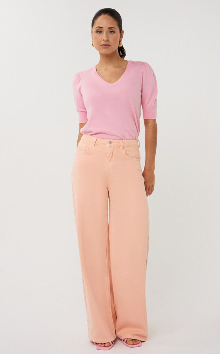Bellini Peach Straight Leg Jean