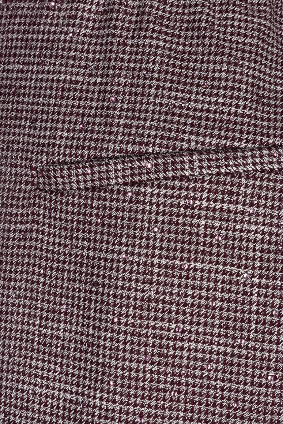 Nikki Wine Check Trouser