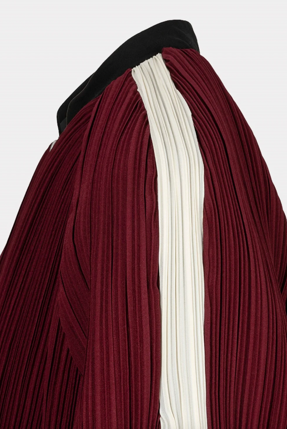 Ellen Merlot Stripe Bomber Jacket