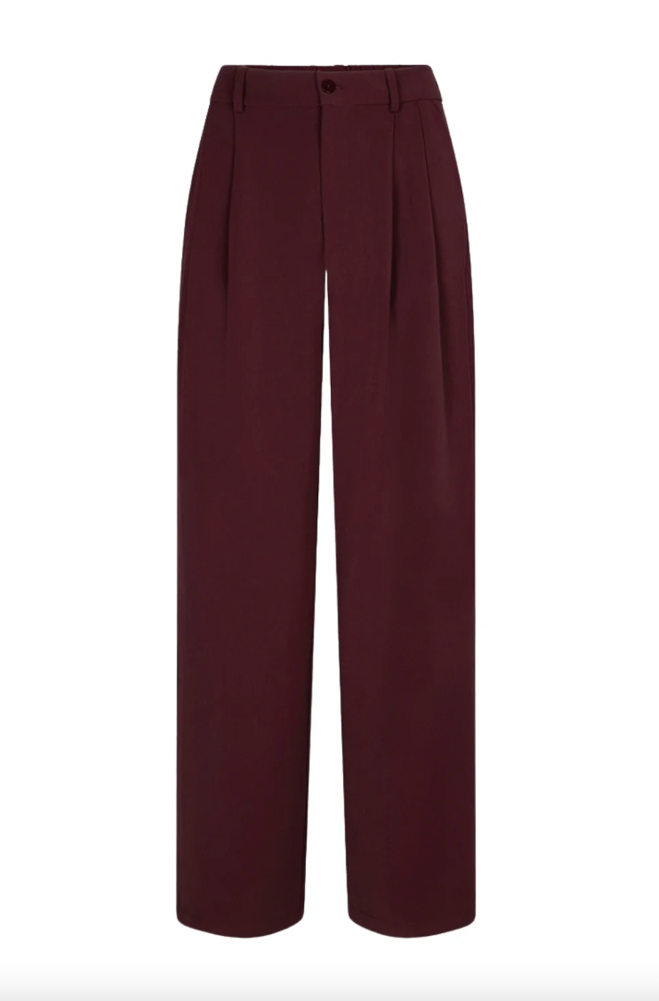 Zoya Merlot Wide Leg Trousers