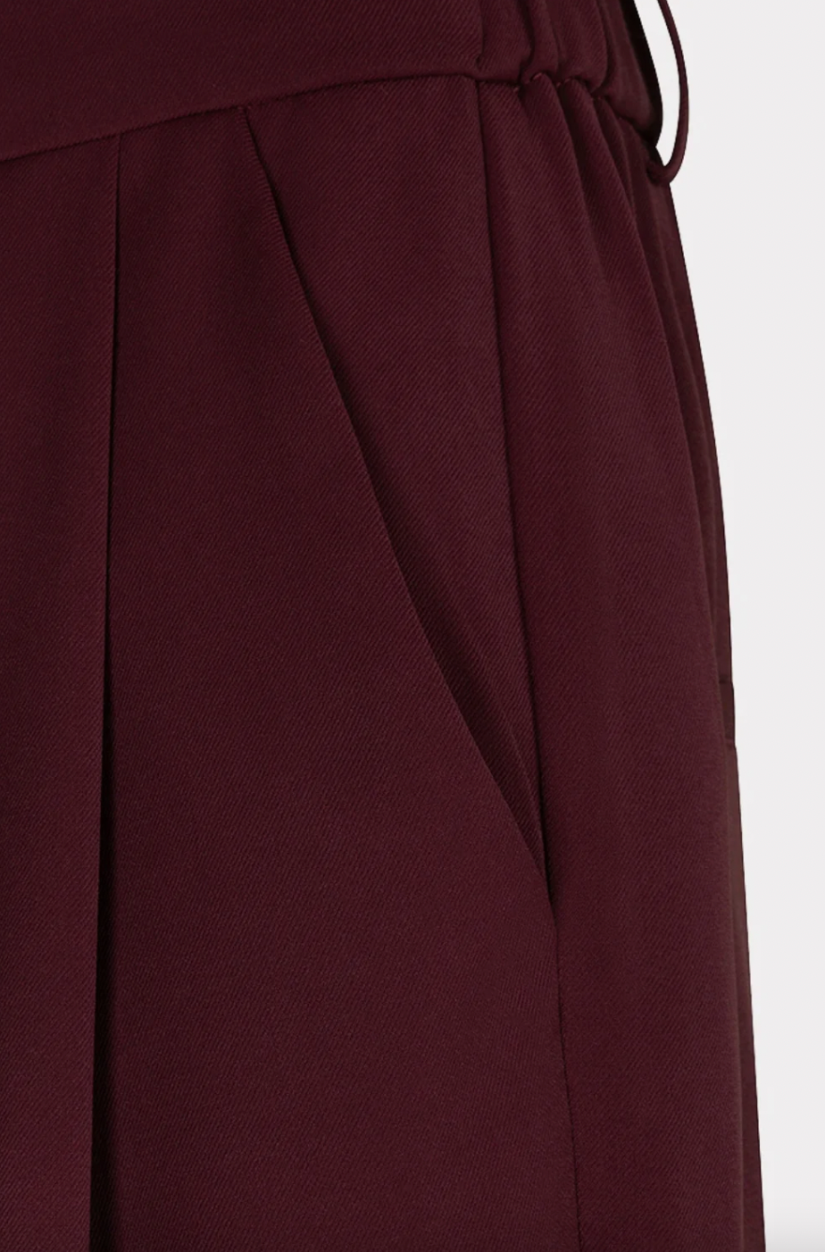 Zoya Merlot Wide Leg Trousers