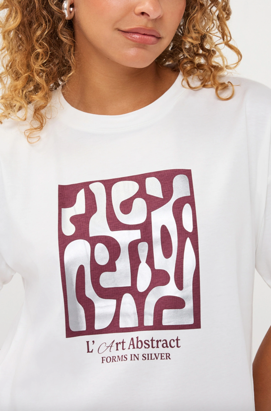 Aime Merlot Print T-Shirt