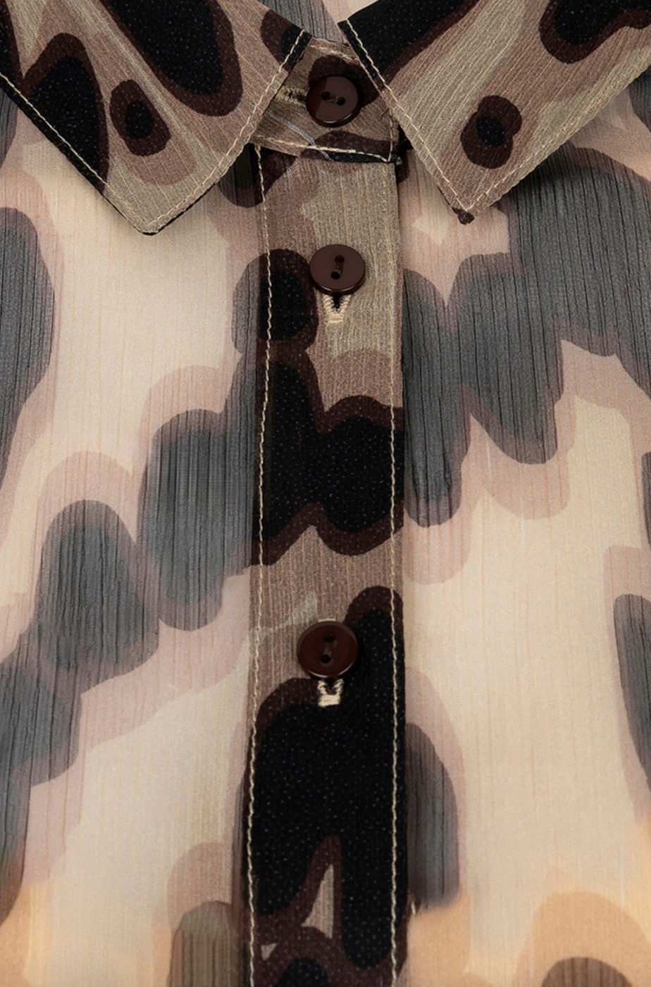 Alice Leopard Print Sheer Shirt