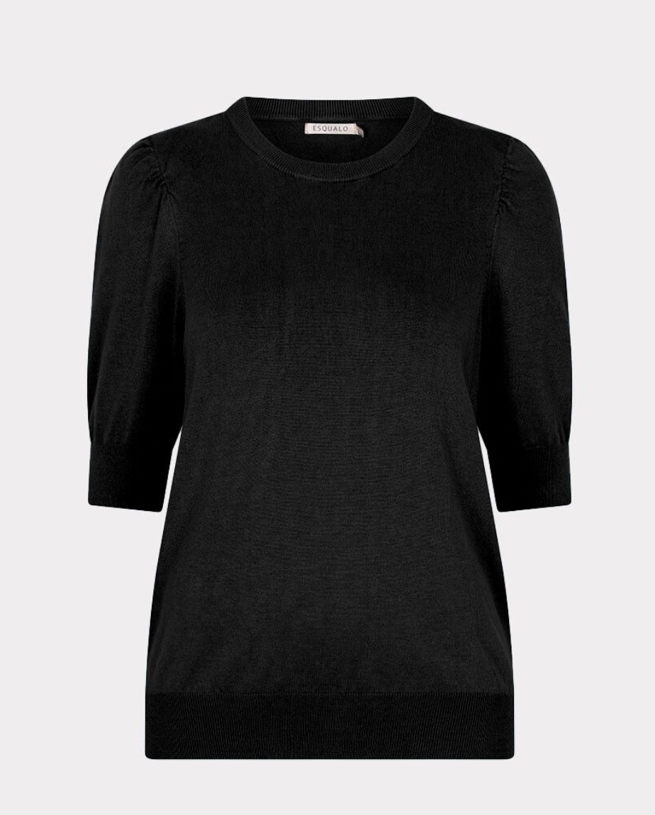 Olivia Black Basic Knit Top