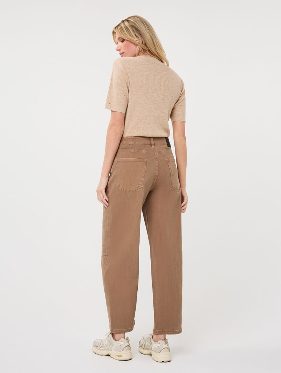 Elena Sand Sparkle Knit Top