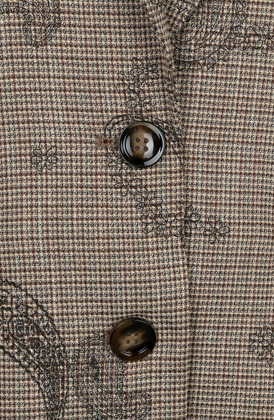 Libby Brown Blazer Paisley Check Print