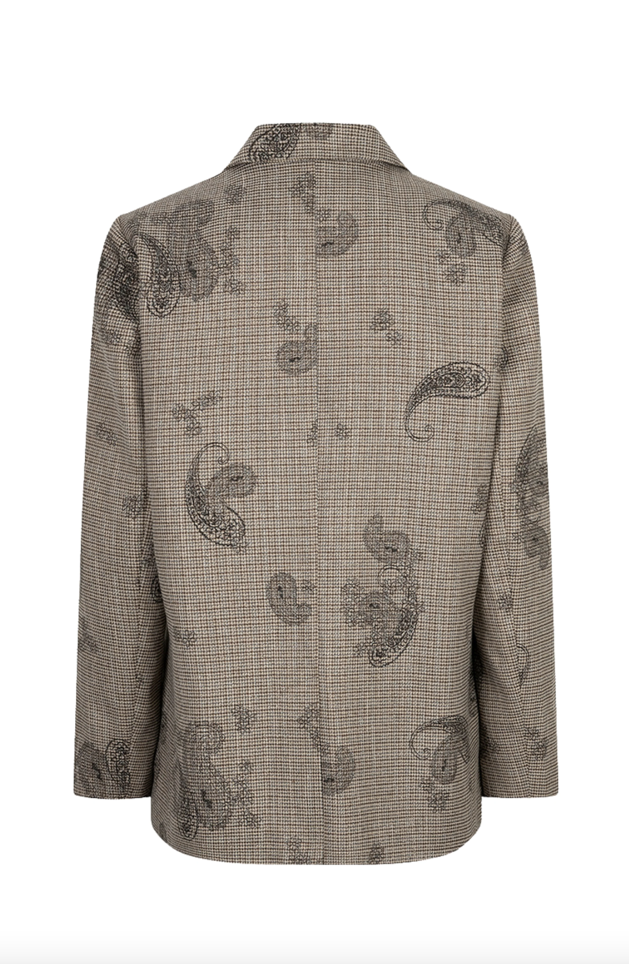 Libby Brown Blazer Paisley Check Print