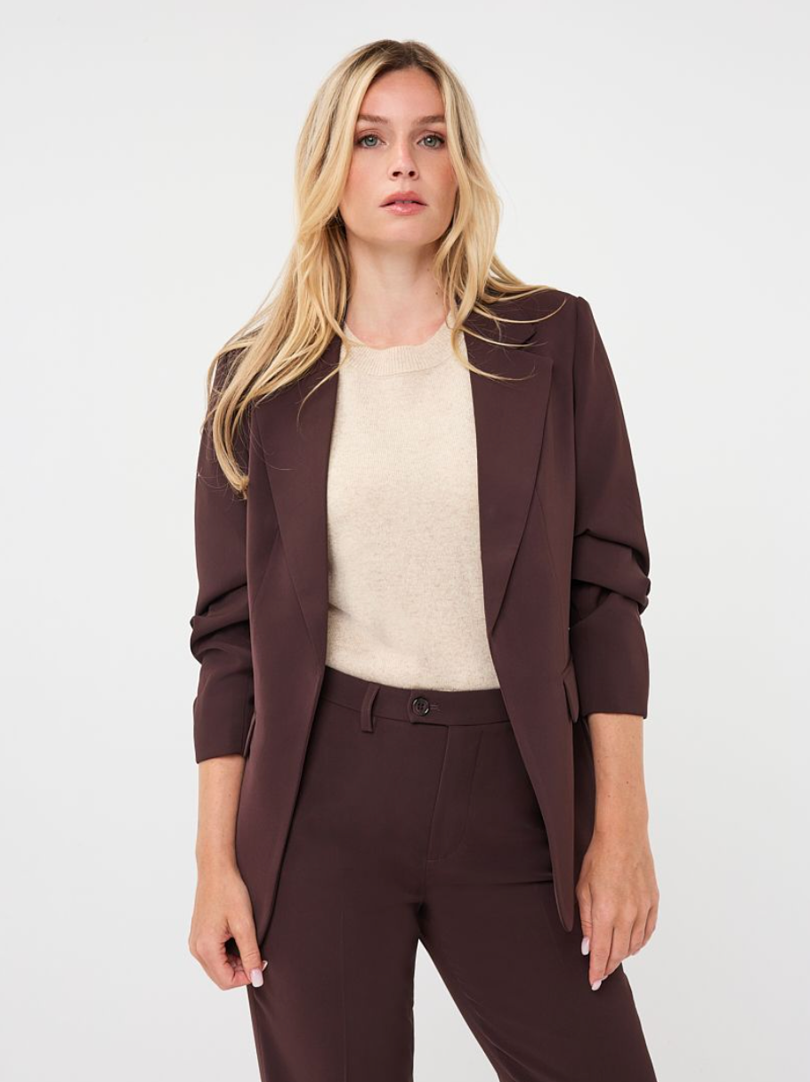 Romy Cacao Brown Blazer