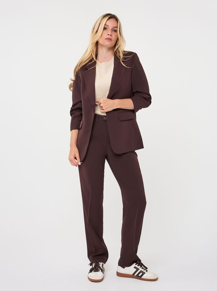 Romy Cacao Brown Blazer