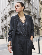 Romy Black Blazer